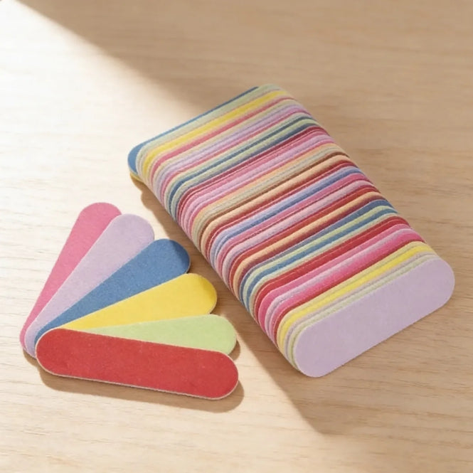 Pack 25 Unidades Mini Limas De Uñas Gramaje 180/240