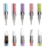 Set De 5 Pinceles Dobles Con Punta De Silicona Y Puntero