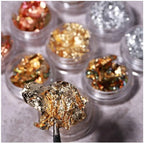 Papel Oro / Papel Chocolate Para Uñas - Pack 12 Frasquitos