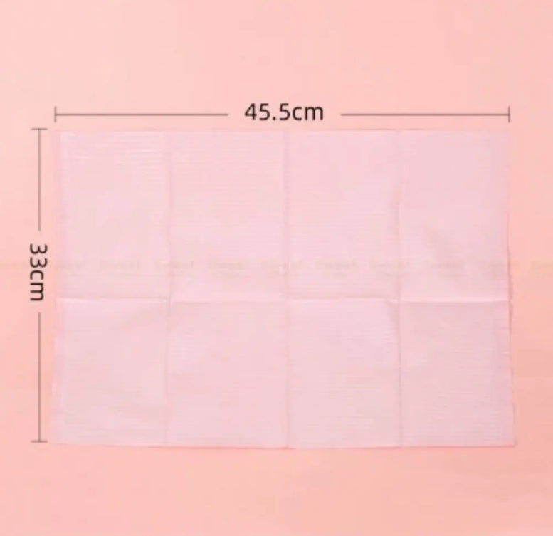 50x Campos De Trabajo Desechable Para Manicure O Pestañas