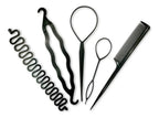 Kit De 5 Herramientas Para Peinados, Aguja Topsy + Twister