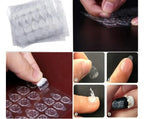 12 Set De Uñas Press On - Degrade Glitter Con Adhesivos