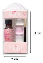 Kit Para Uñas Acrílicas 3 Polímeros Monómero Y Pincel