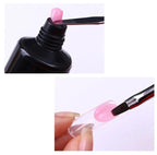 Pincel Doble Para Polygel Con Tapa, Pincel Y Espátula