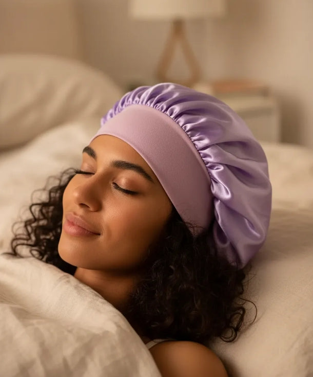Gorro Satin Para Dormir Cabello Rizado Y Liso Evita Enredos