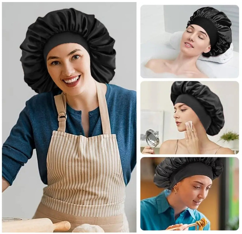 Gorro Satin Para Dormir Cabello Rizado Y Liso Evita Enredos