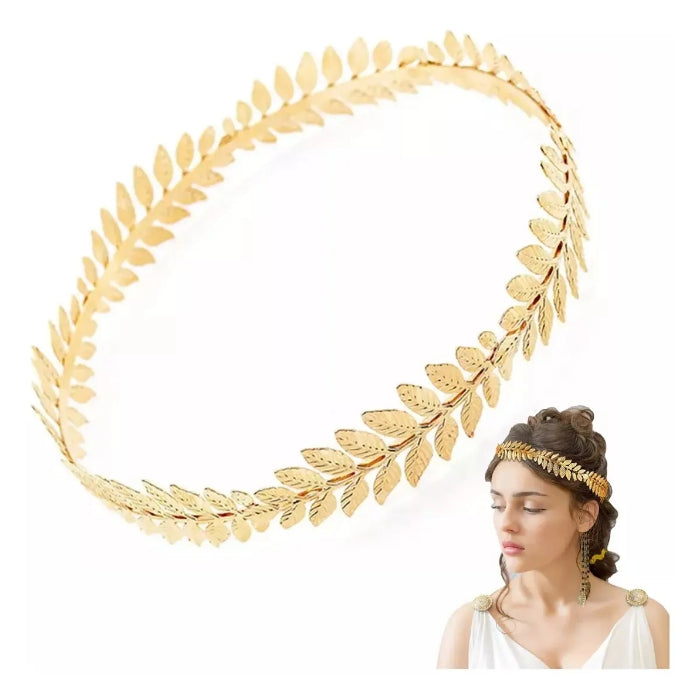 Corona Tiara Dorada Disfraz De Diosa Griega Disfraces Romano