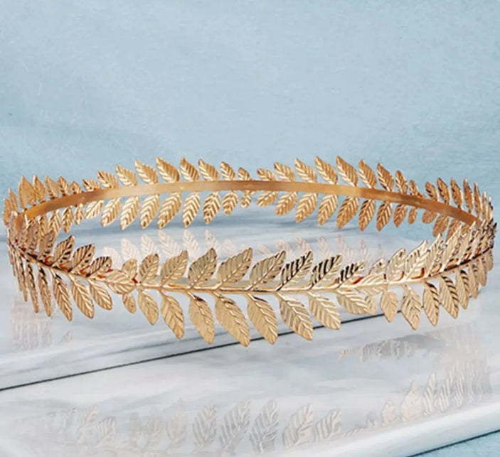Corona Tiara Dorada Disfraz De Diosa Griega Disfraces Romano