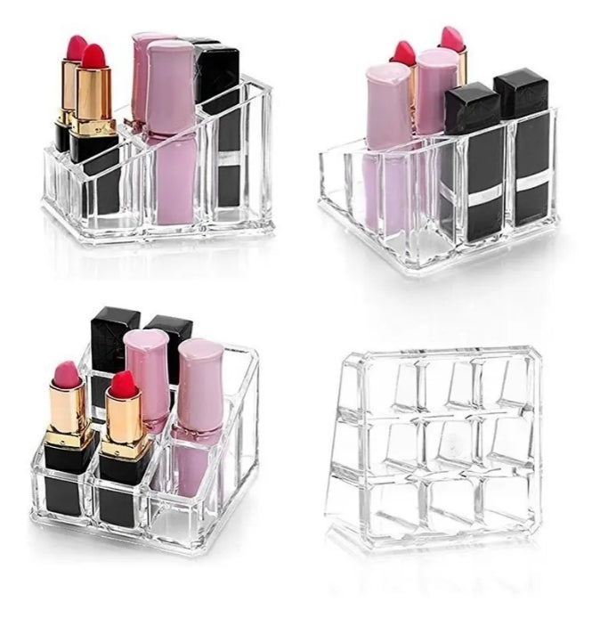 Organizador Para 9 Labiales De Acrílico Transparente