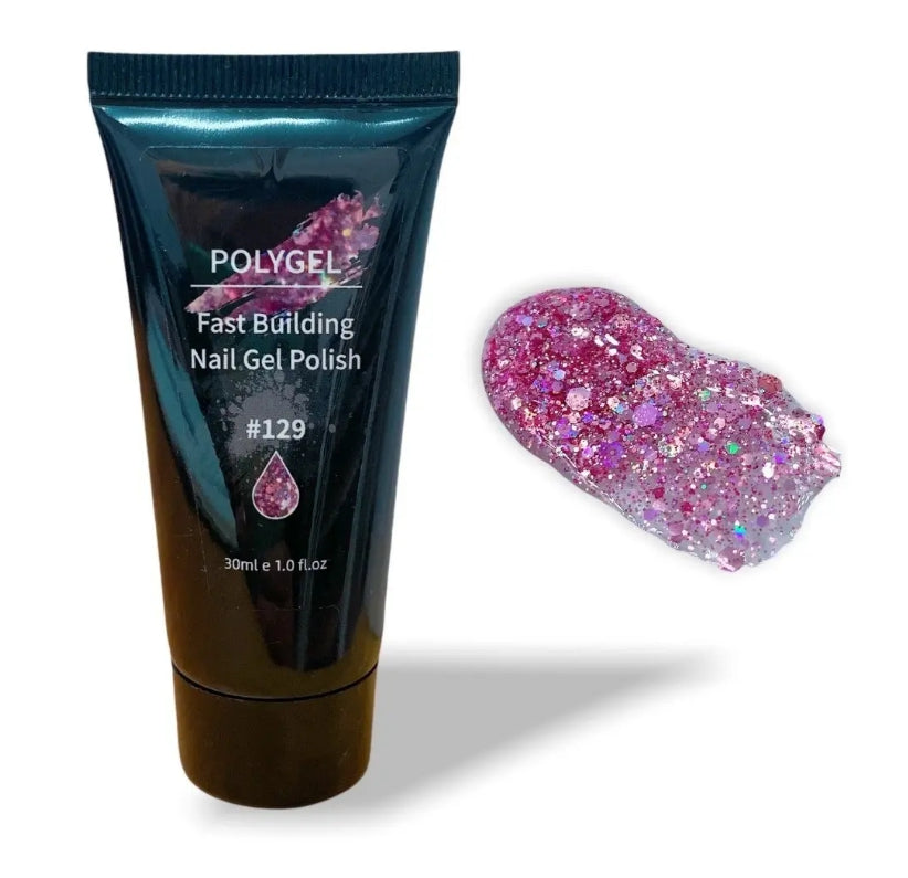 Polygel / Acrigel Con Glitter Kara 30 Ml