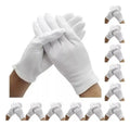 Guantes Blancos Algodon 12 Pares