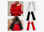 Guantes Largos De Satin Accesorio Disfraz Boda