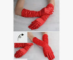 Guantes Largos De Satin Accesorio Disfraz Boda