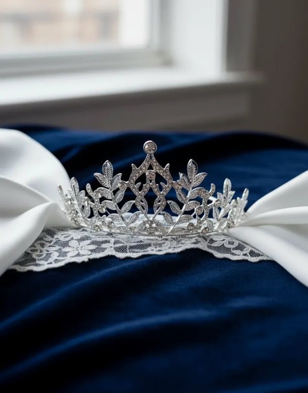 Corona, Tiara De Bodas con hojas