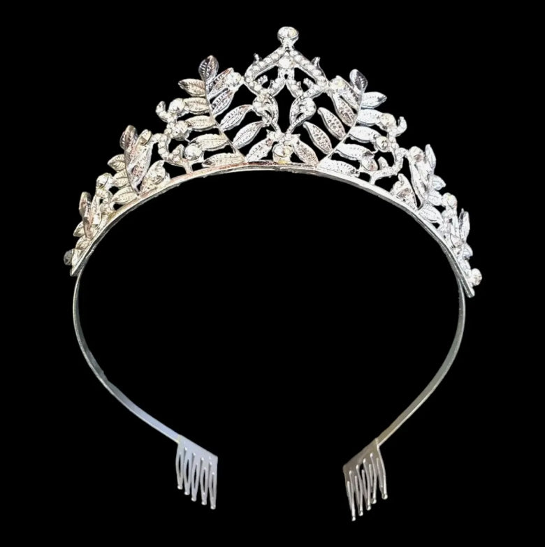 Corona, Tiara De Bodas con hojas