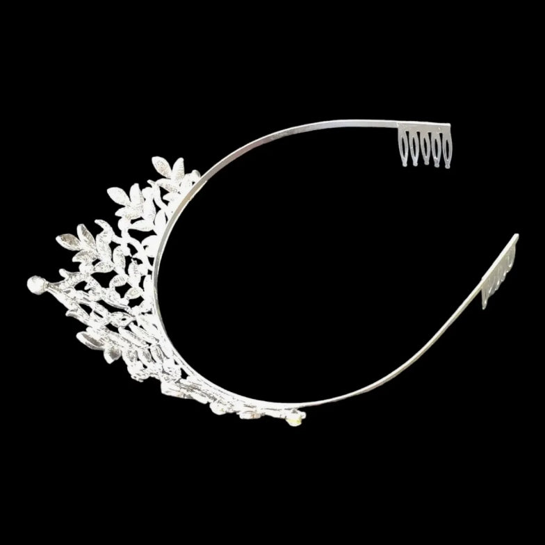 Corona, Tiara De Bodas con hojas