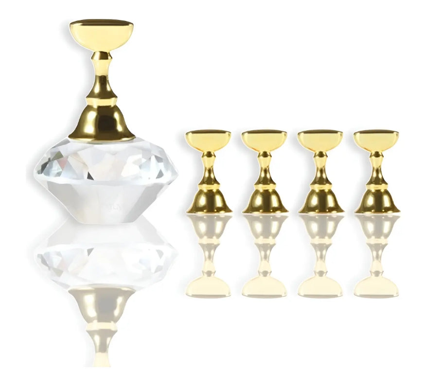 Posa Tips Con Imán Y Base Con Forma De Diamante