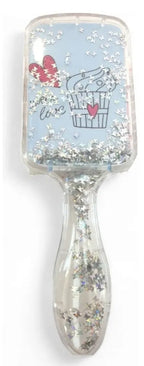 Set De 4 Cepillos Cabello Rectangular Con Glitter