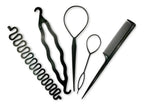 Kit De 5 Herramientas Para Peinados, Aguja Topsy + Twister