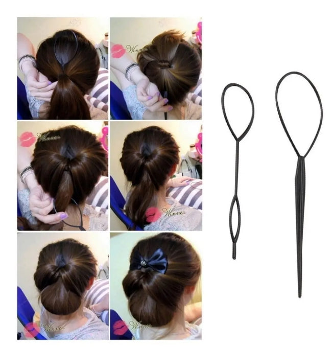 Kit De 5 Herramientas Para Peinados, Aguja Topsy + Twister