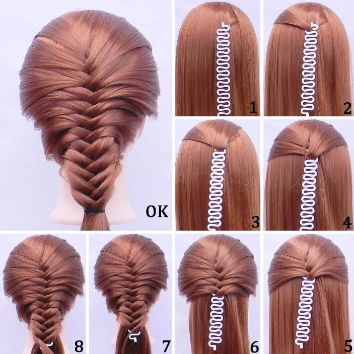 Kit De 5 Herramientas Para Peinados, Aguja Topsy + Twister