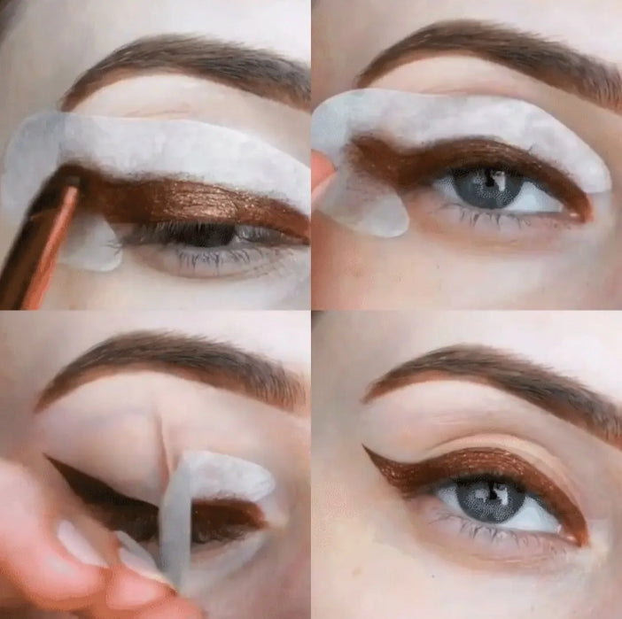 Pack De Plantillas O Stencil Para Sombra De Ojos Y Delineado