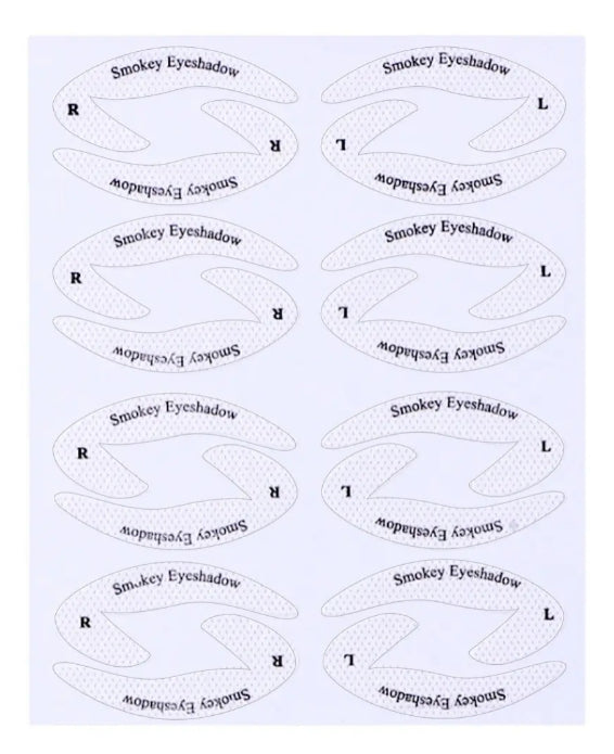 Pack De Plantillas O Stencil Para Sombra De Ojos Y Delineado