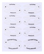 Pack De Plantillas O Stencil Para Sombra De Ojos Y Delineado