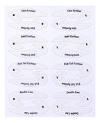 Pack De Plantillas O Stencil Para Sombra De Ojos Y Delineado