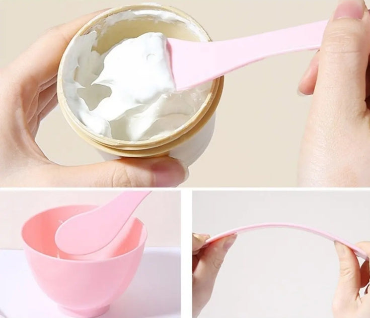 Set Para Aplicacion Mascarilla Facial Bowl Con Accesorios