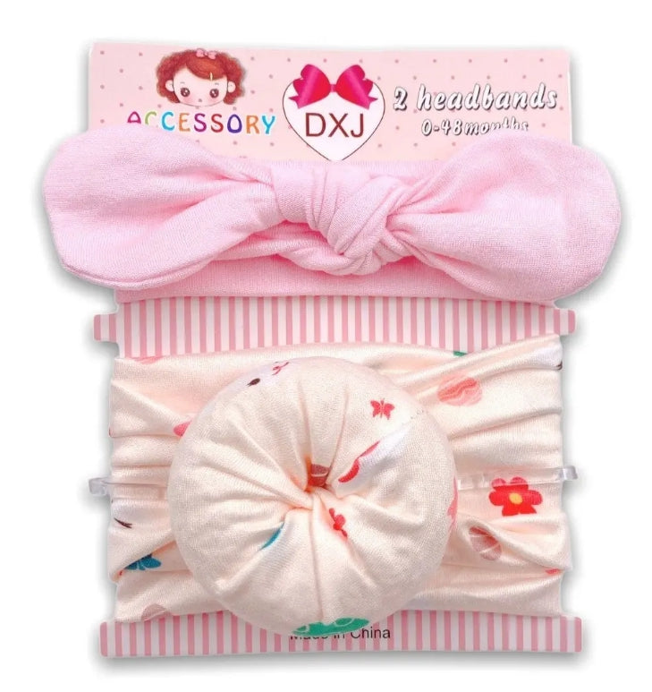 Set De Cintillos Para Bebé: Dona + Lisos