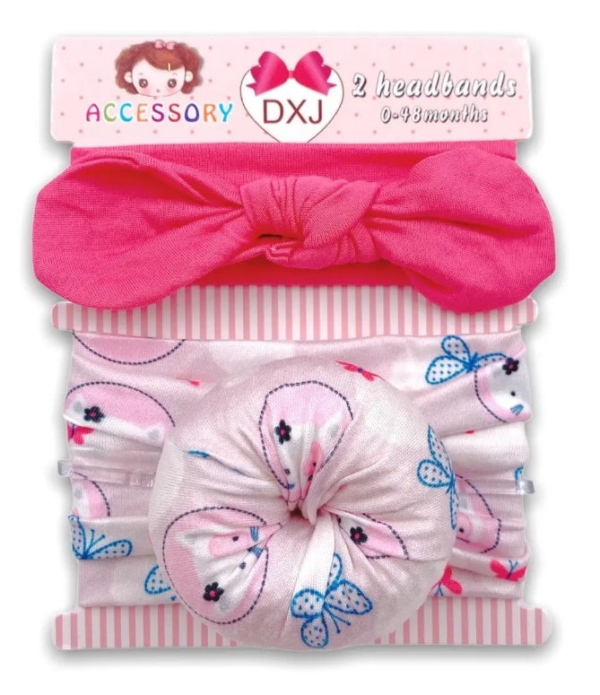 Set De Cintillos Para Bebé: Dona + Lisos