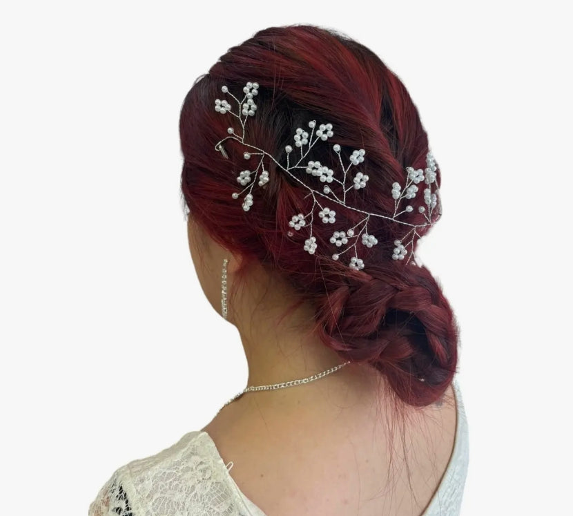 Tocado Moldeable Blanco Para Matrimonio O Fiesta