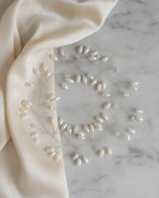 Tocado Moldeable Blanco Para Matrimonio O Fiesta