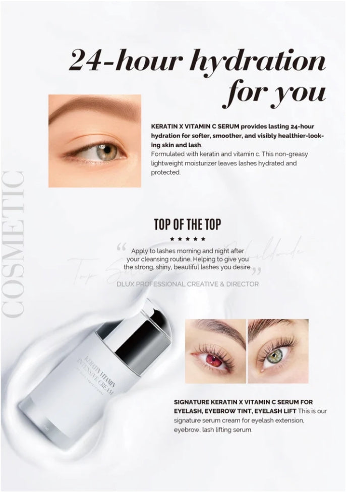 Dlux Keratin Vitamin para cejas y pestañas