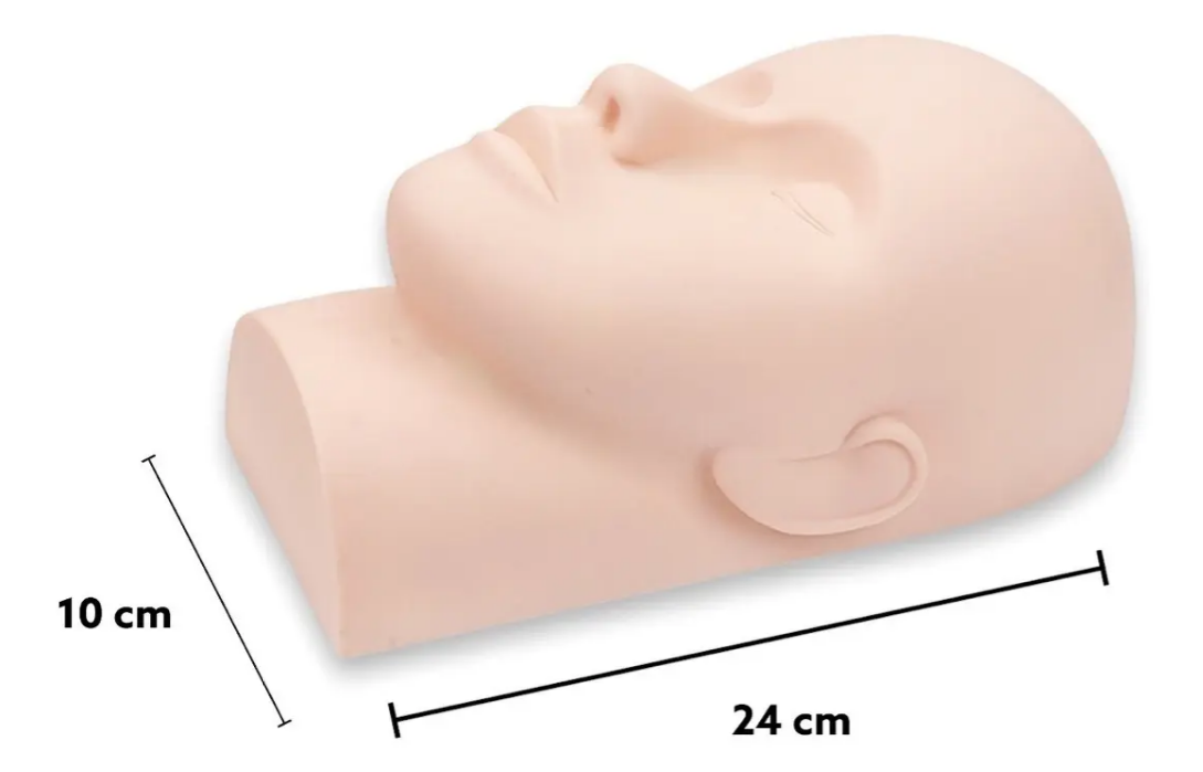 Cabeza Técnica Para Practicar Extensiones De Pestaña