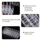 Cosmetiquero Acrilico Caja Maquillaje Organizador 24 Labial