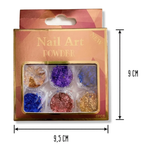 Set Flakes De Colores Para Uñas - Papel Flake - Nail Art