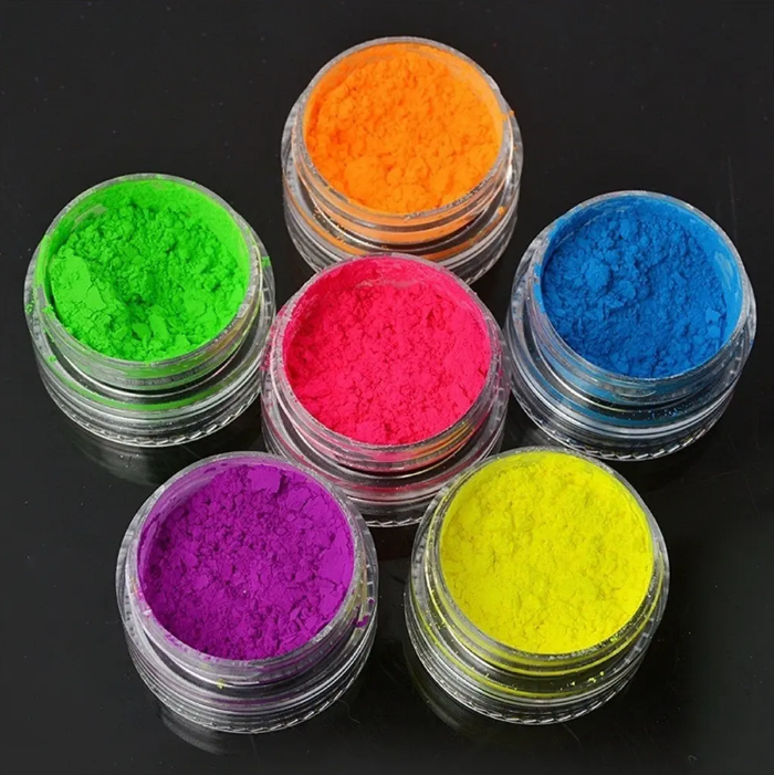 Torre De 6 Pigmentos Fluor Para Maquillaje Y Manicure