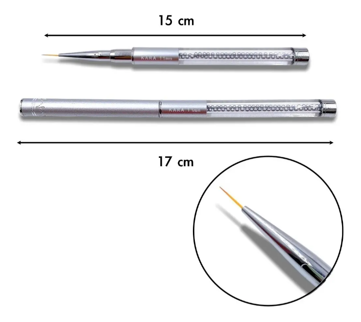 Pincel Liner Para Líneas Y Trabajos A Mano Alzada En Uñas