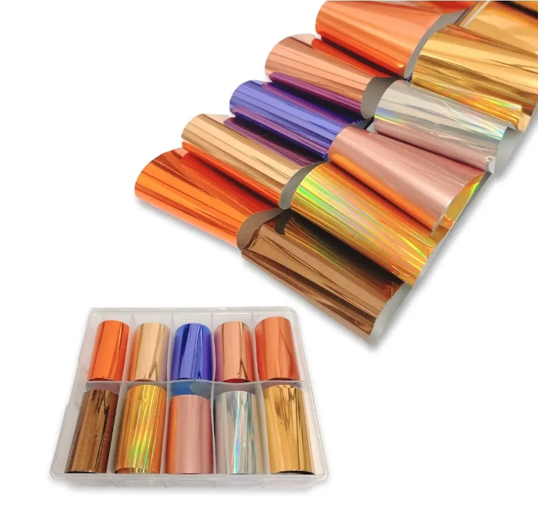 Papel Foil Decorativo Para Uñas Efecto Espejo