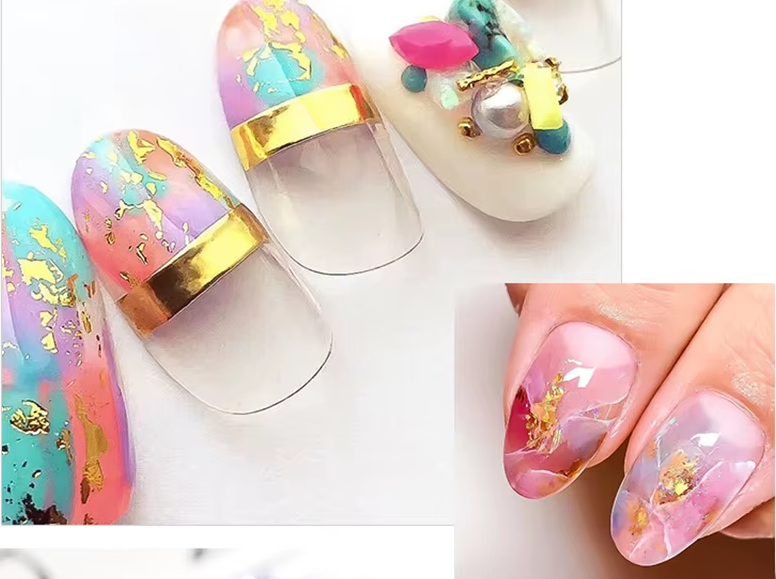 Papel Foil Decorativo Para Uñas Efecto Espejo