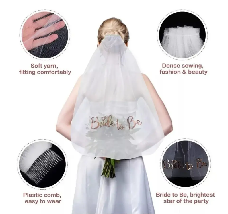 Pack Cotillon Novia Bride Despedida De Soltera Velo