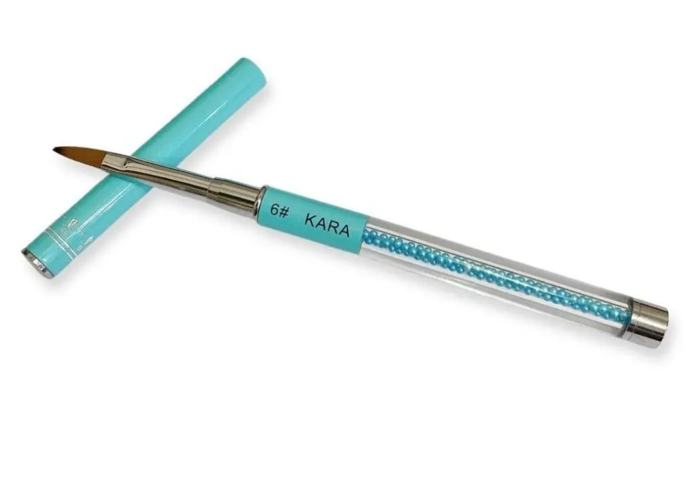 Pincel Para Acrílico Con Tapa De Pelo Natural