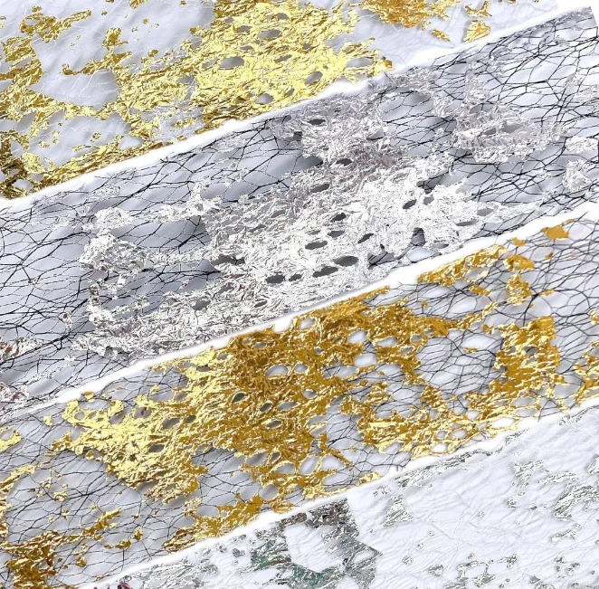 Mallas Oro Y Plata Para Decoración De Uñas Y Encapsular
