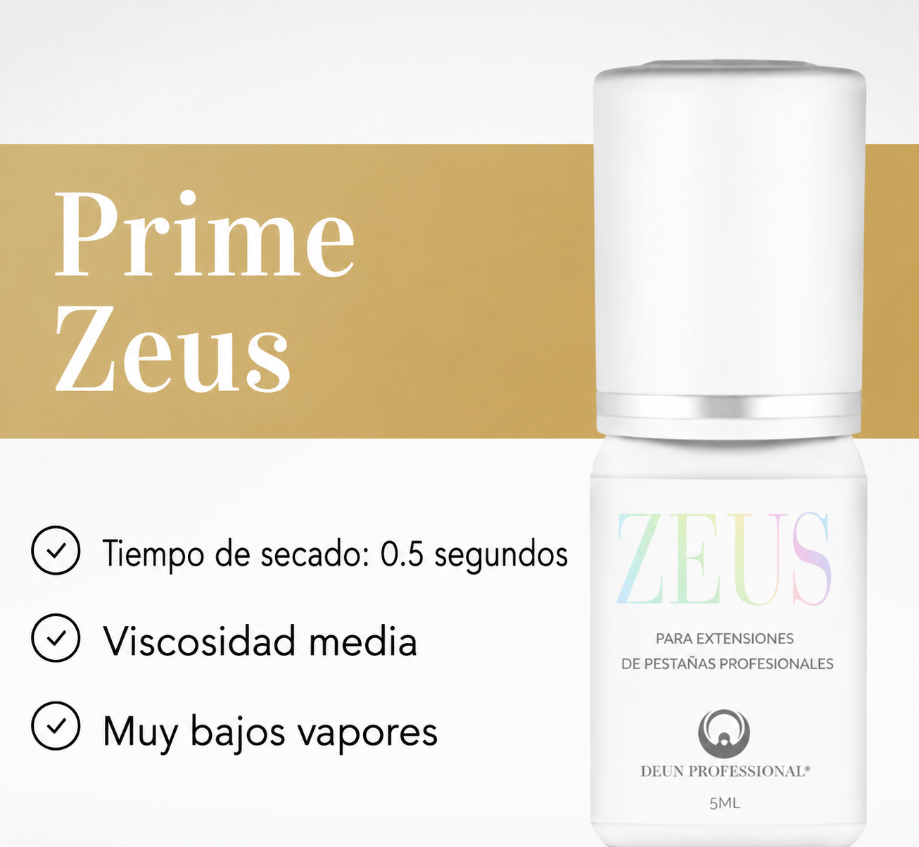 Pegamento Zeus Dlux Professional Extensiones De Pestañas 3 ml