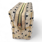 Cosmetiquero De Malla Con Estampado De Corazón