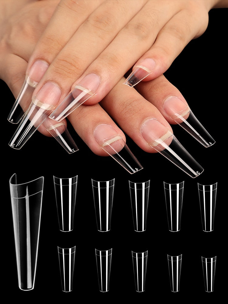 Tip Coffin O Ballerina Para Uñas Acrílicas 100 Unidades