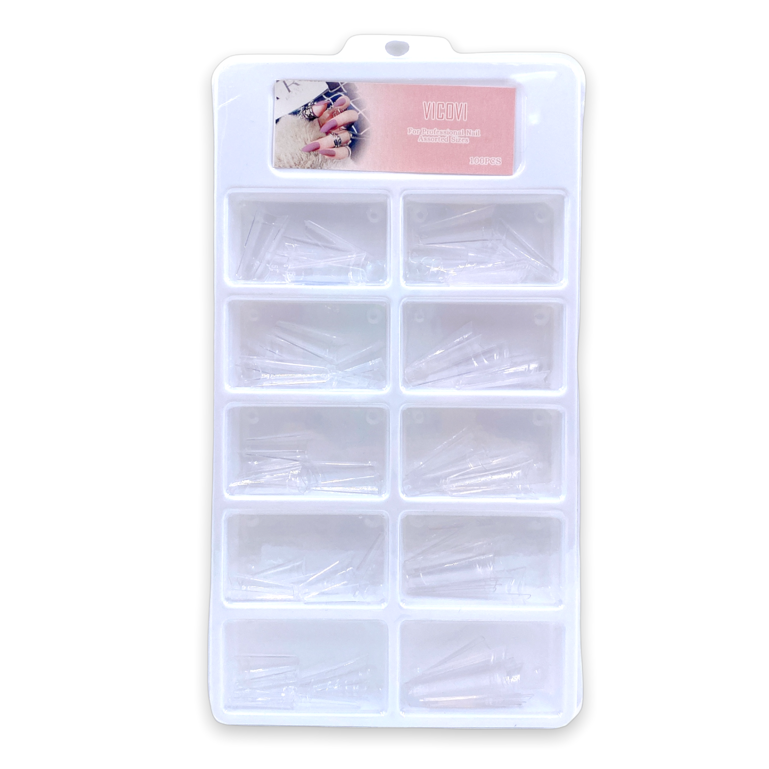 Tip Coffin O Ballerina Para Uñas Acrílicas 100 Unidades